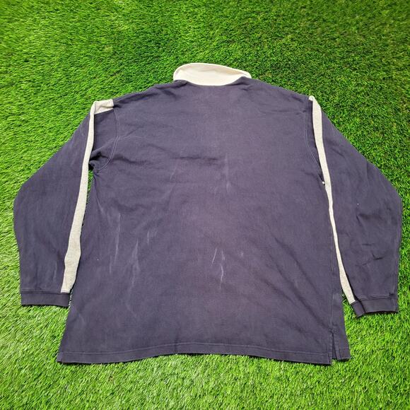 Vintage Y2K Aeropostale Striped Rugby Shirt Mens Large Preppy Skater - Picture 6 of 13